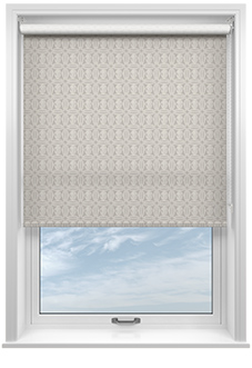 Geometric Tiles, Light Taupe - Roller Blind